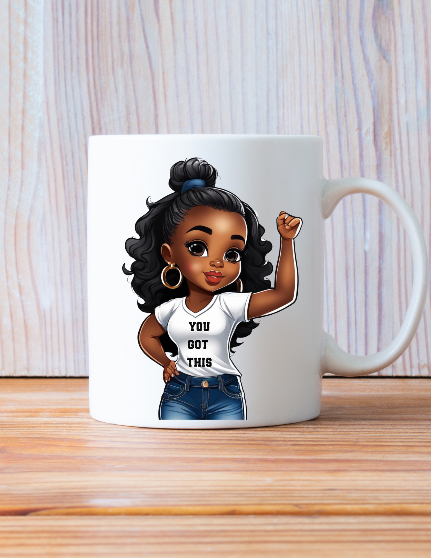 You Got This! Afro Girl 11 oz Coffee Mug