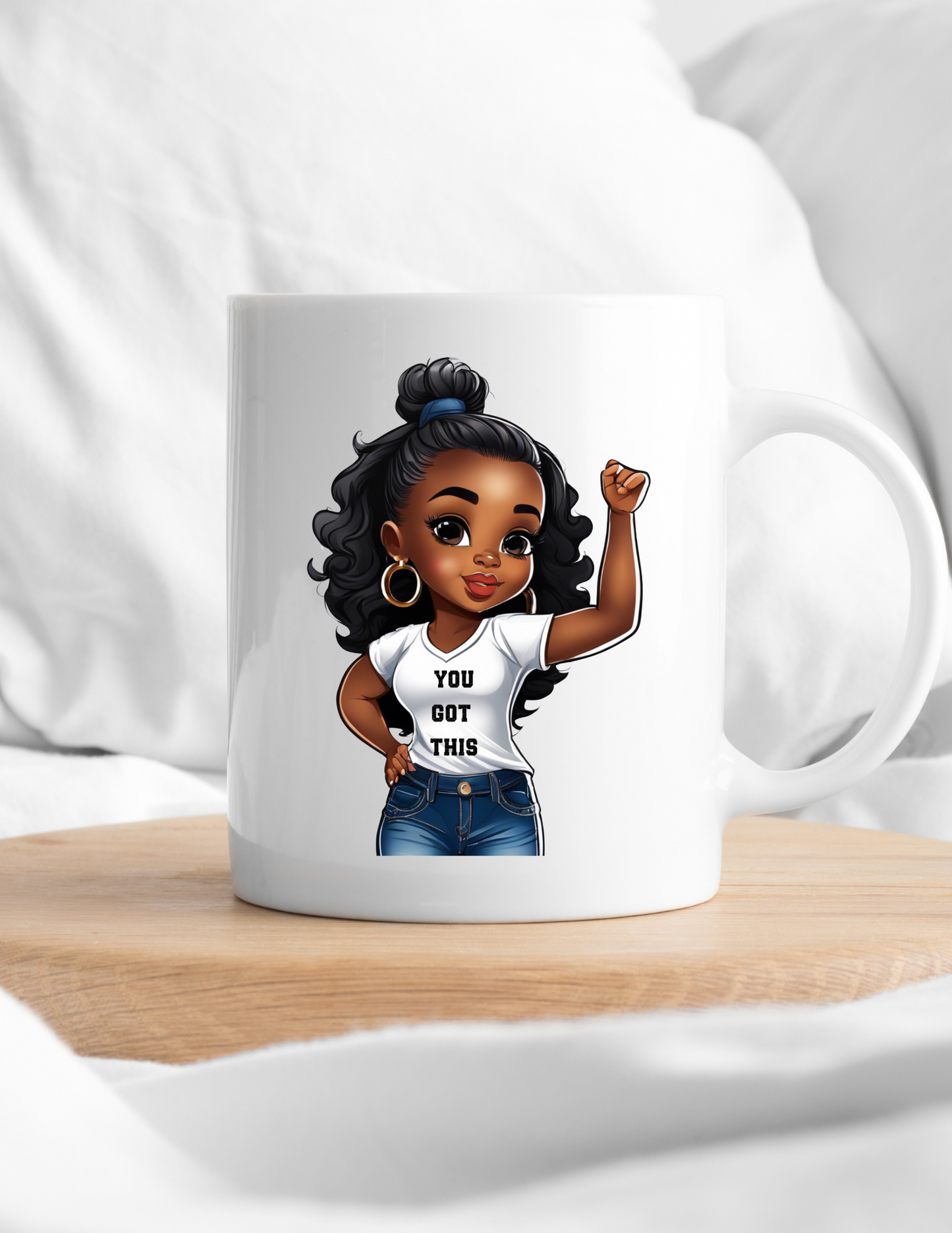 You Got This! Afro Girl 11 oz Coffee Mug