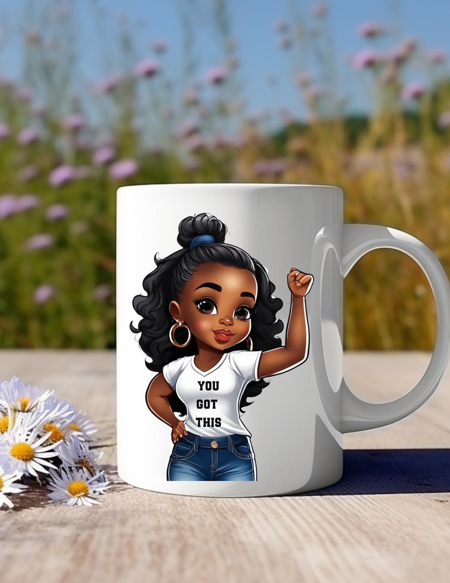 You Got This! Afro Girl 11 oz Coffee Mug