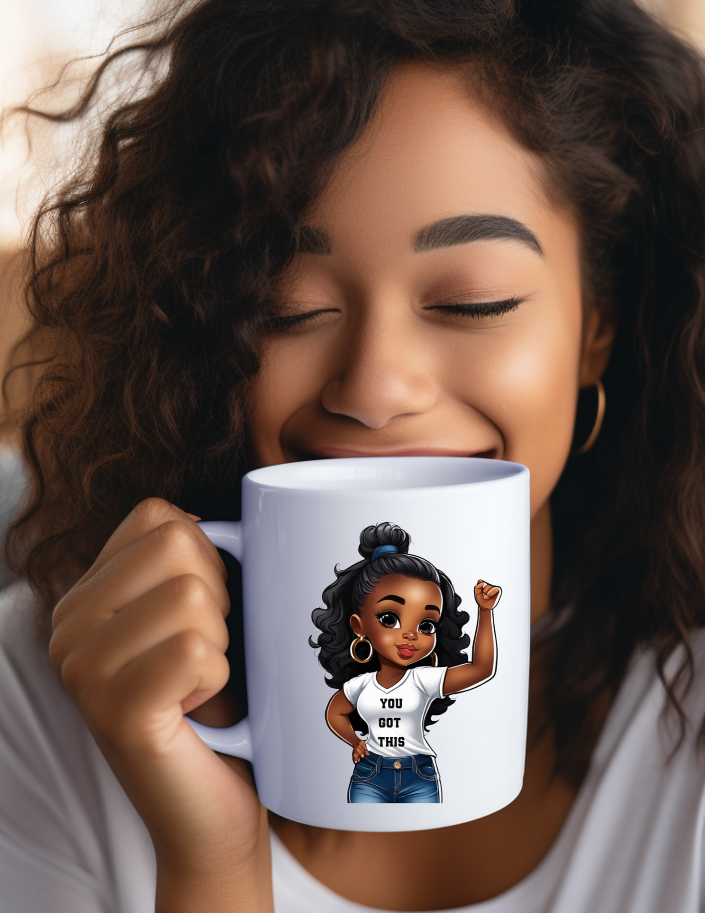 You Got This! Afro Girl 11 oz Coffee Mug