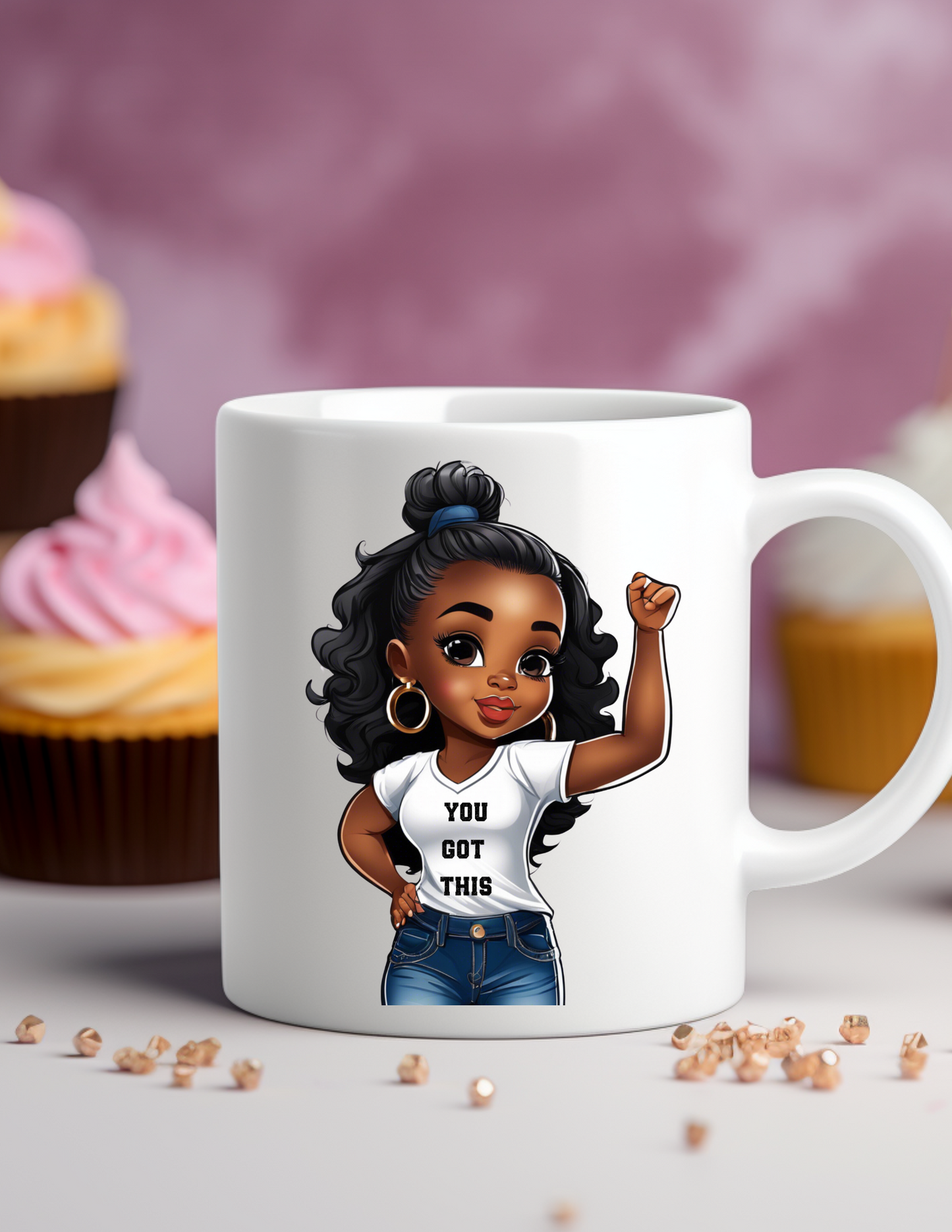 You Got This! Afro Girl 11 oz Coffee Mug