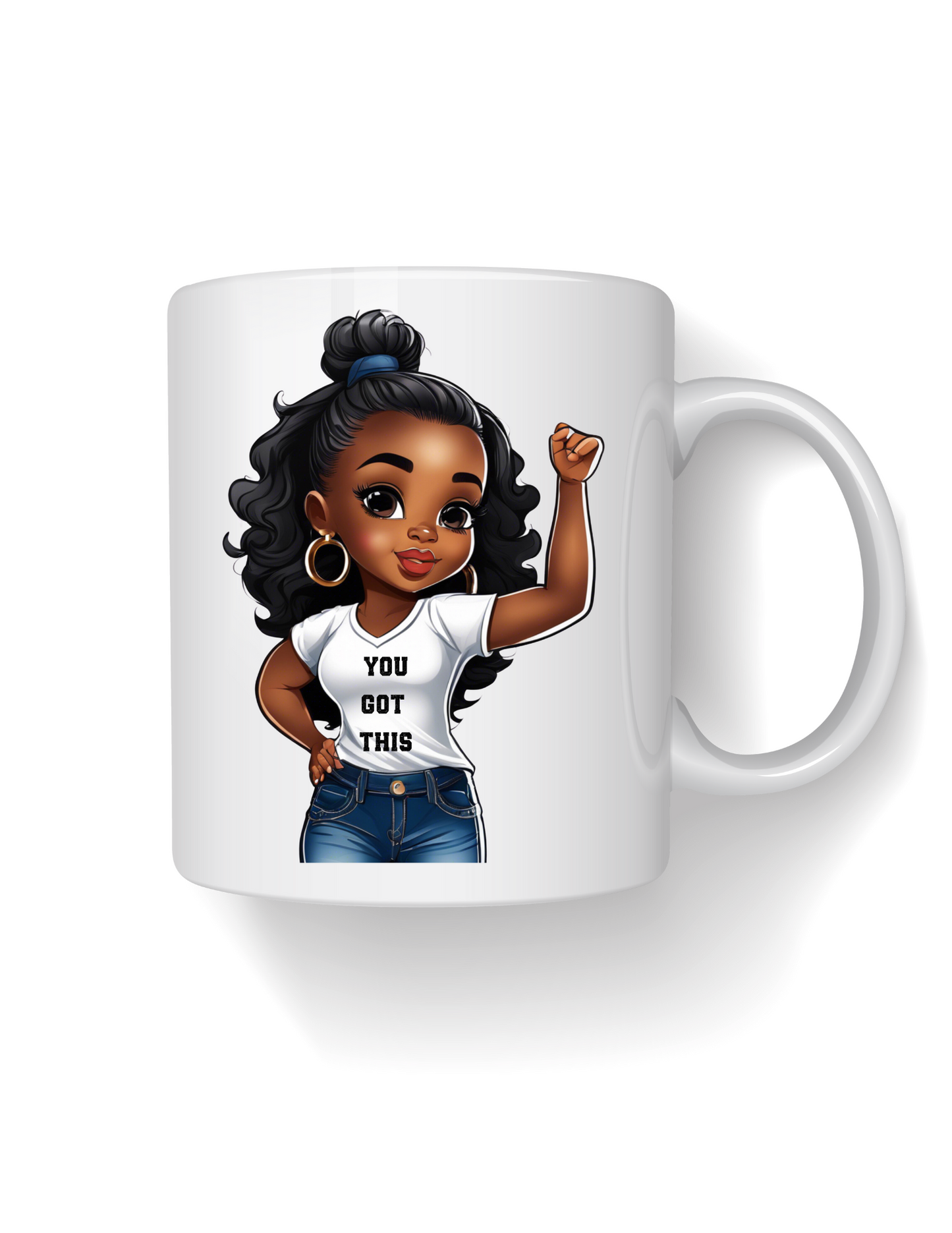 You Got This! Afro Girl 11 oz Coffee Mug