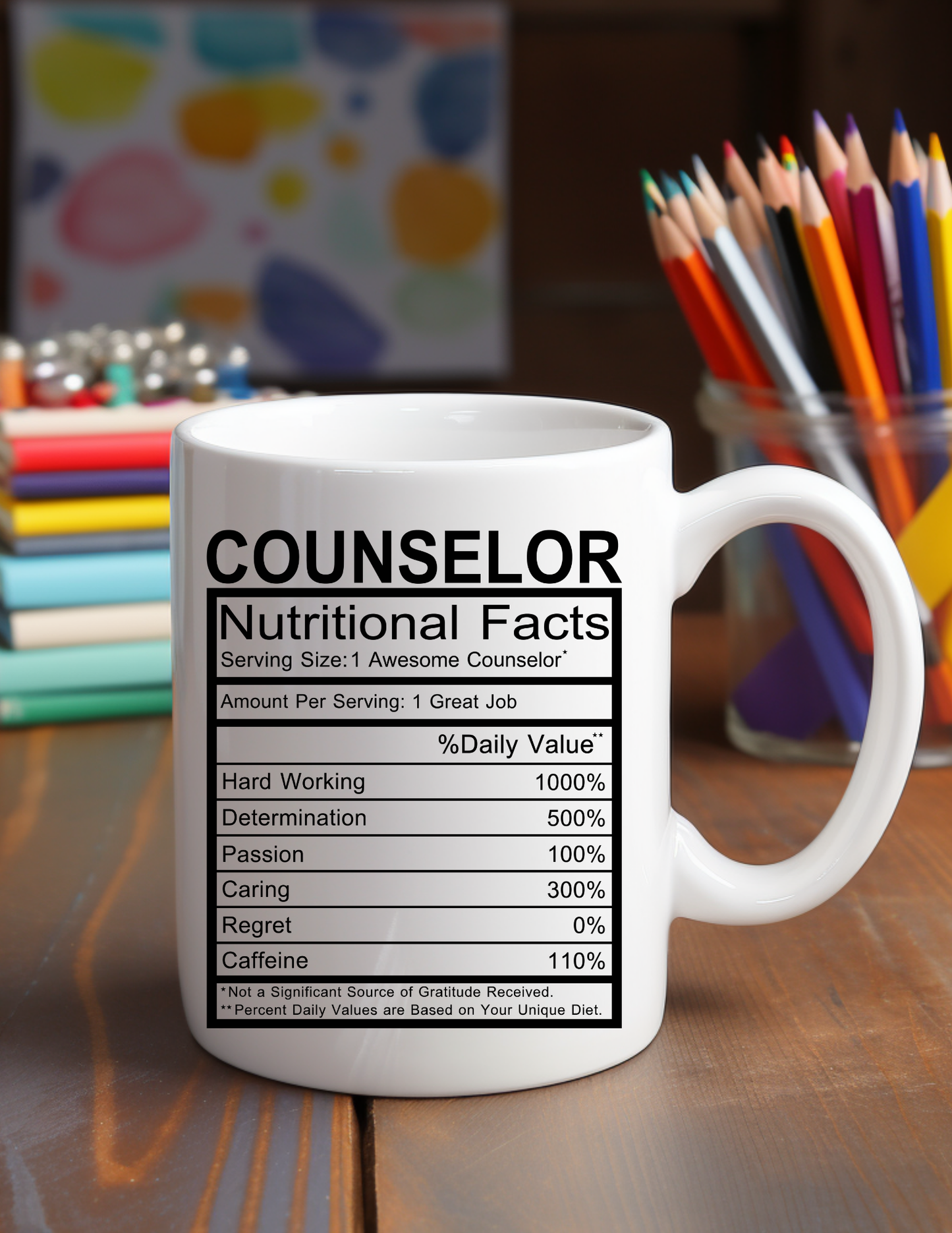 Counselor Nutritional Facts 11oz Ceramic Mug