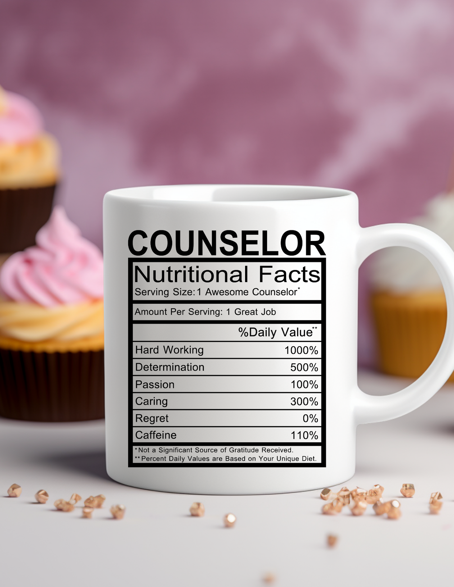 Counselor Nutritional Facts 11oz Ceramic Mug