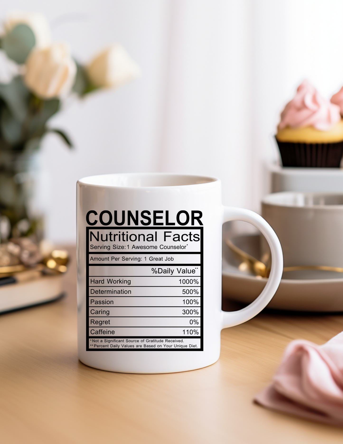 Counselor Nutritional Facts 11oz Ceramic Mug