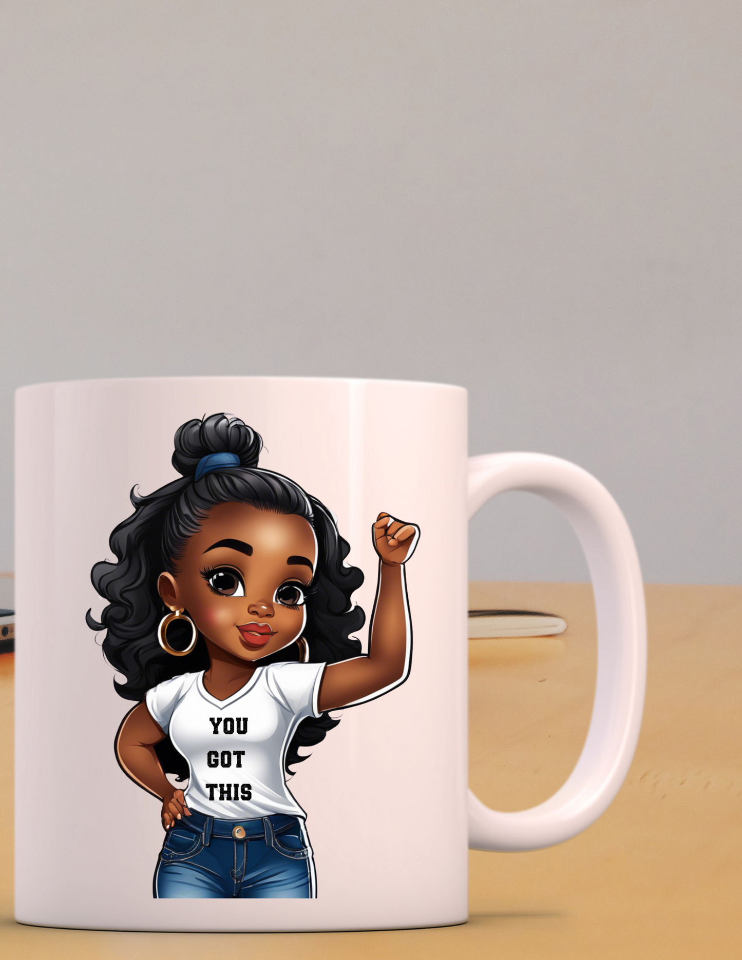 You Got This! Afro Girl 11 oz Coffee Mug