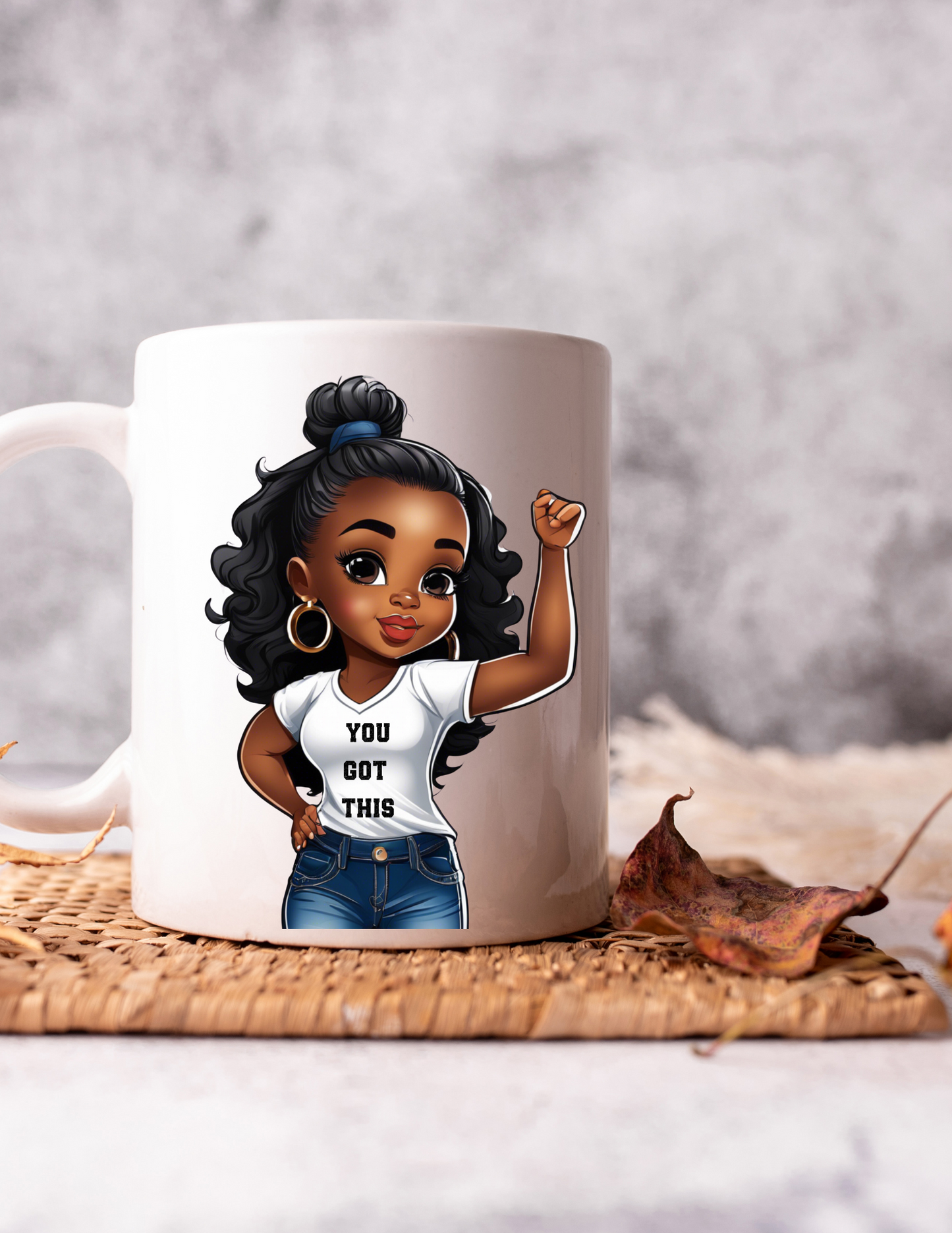You Got This! Afro Girl 11 oz Coffee Mug