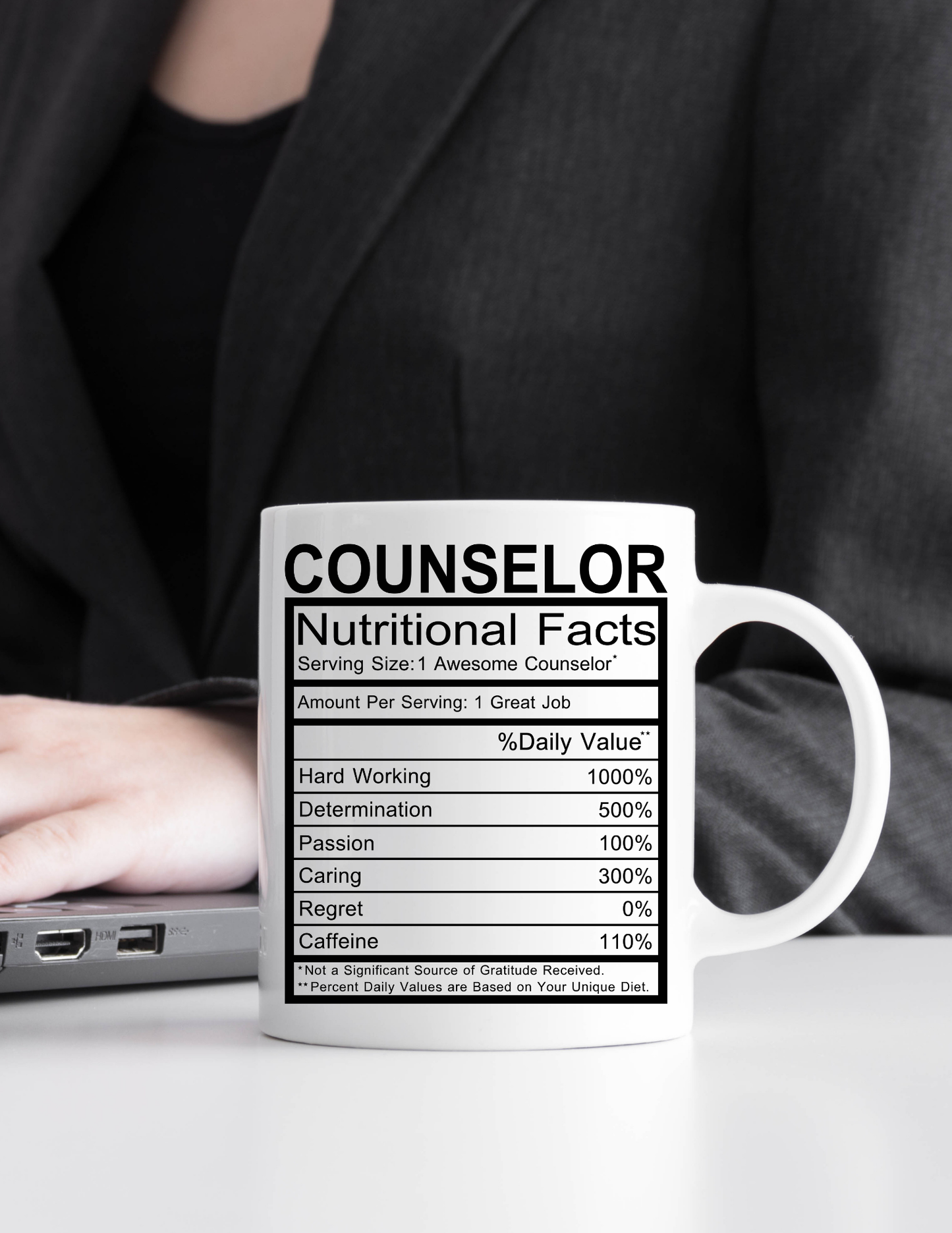 Counselor Nutritional Facts 11oz Ceramic Mug
