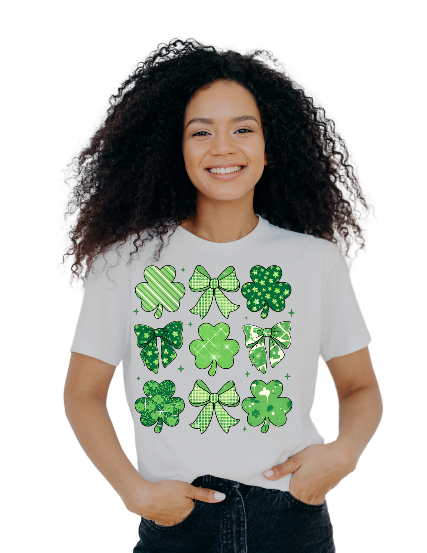 Lucky Clover Patch DTF Transfer – St. Patrick’s Day Design