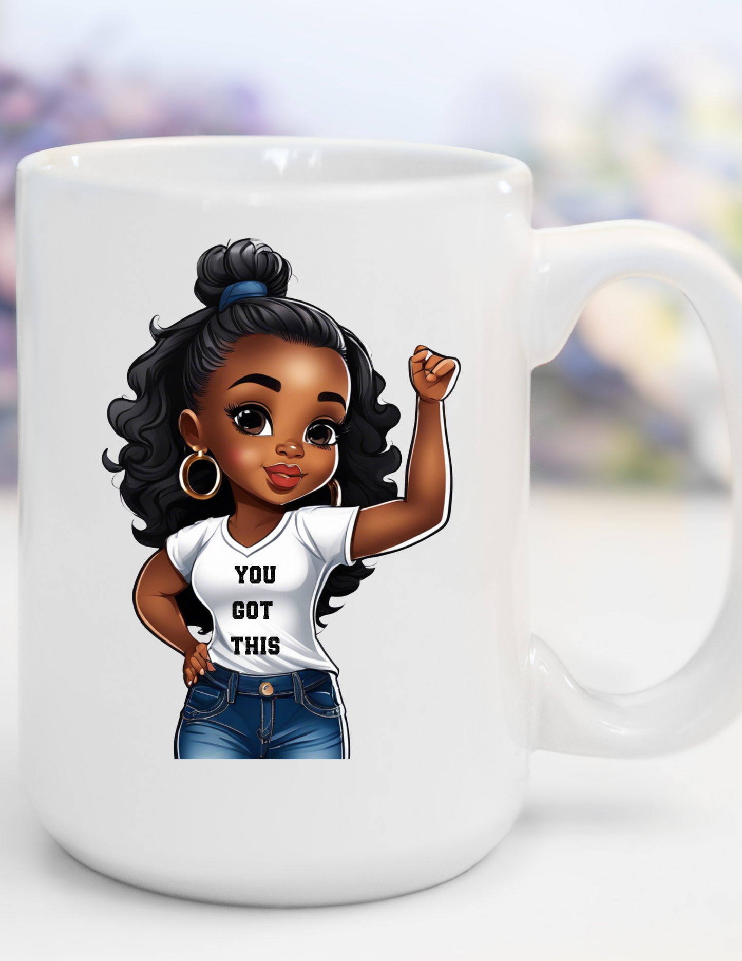You Got This! Afro Girl 11 oz Coffee Mug