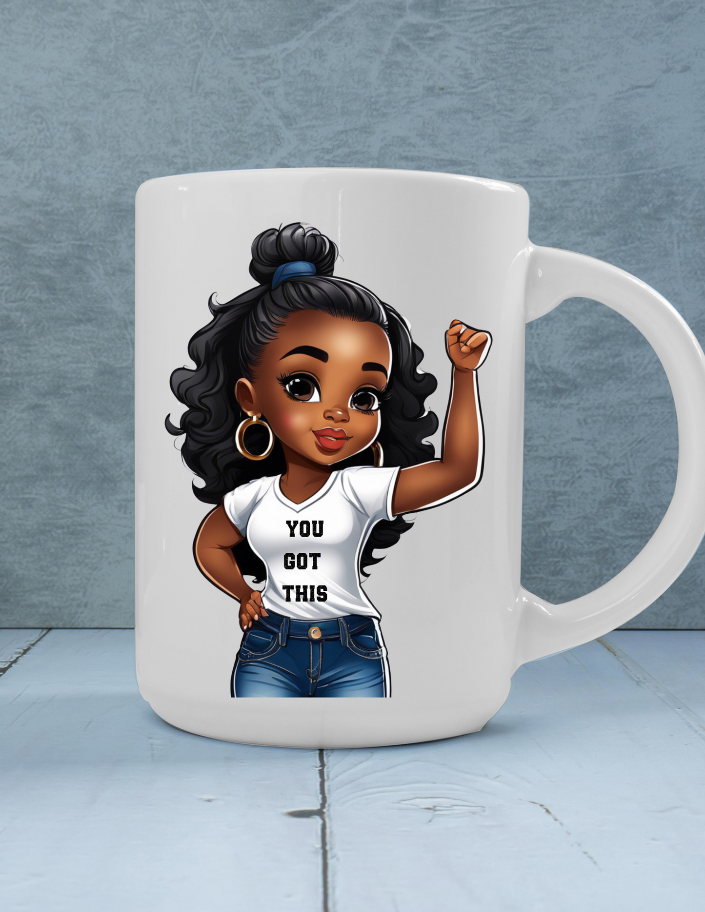 You Got This! Afro Girl 11 oz Coffee Mug