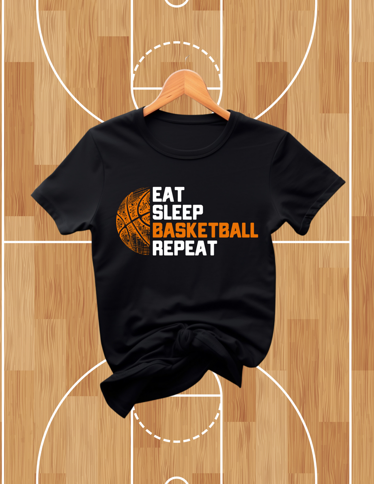 Eat. Sleep. Basketball. Repeat. Unisex Tee