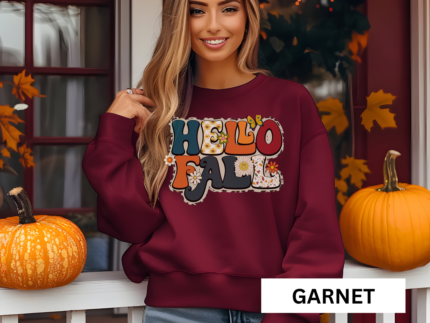Retro Hello Fall Sweatshirt