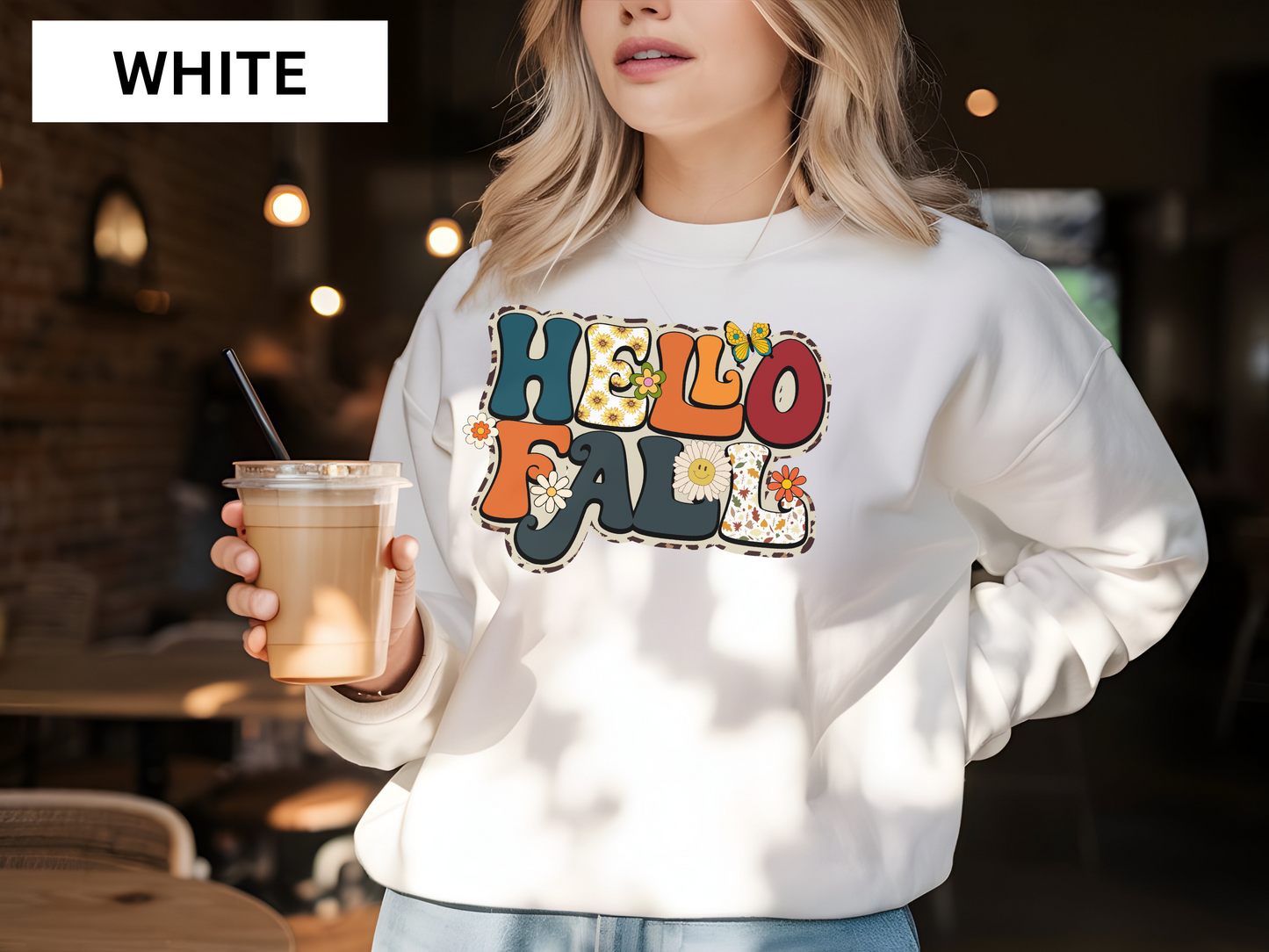 Retro Hello Fall Sweatshirt