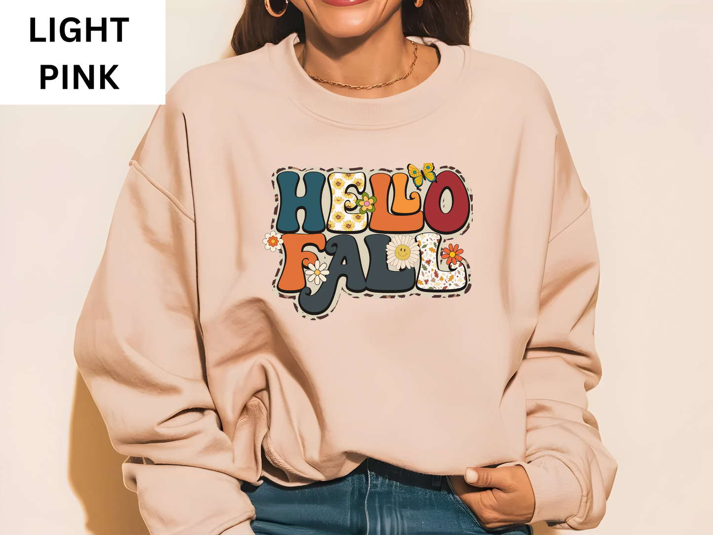 Retro Hello Fall Sweatshirt