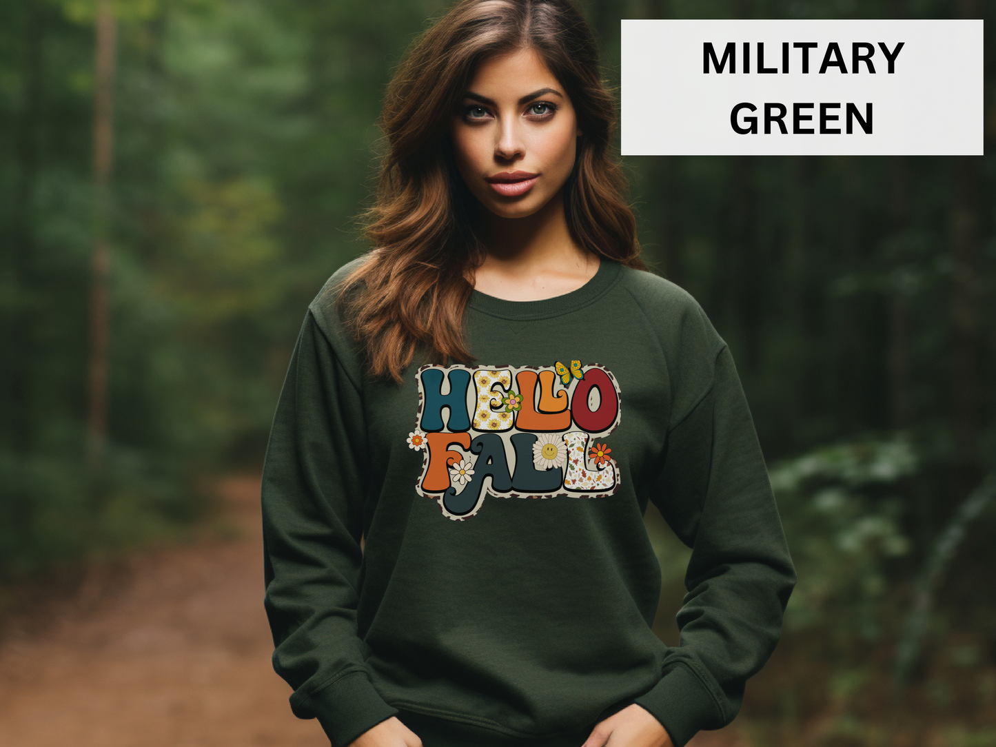 Retro Hello Fall Sweatshirt