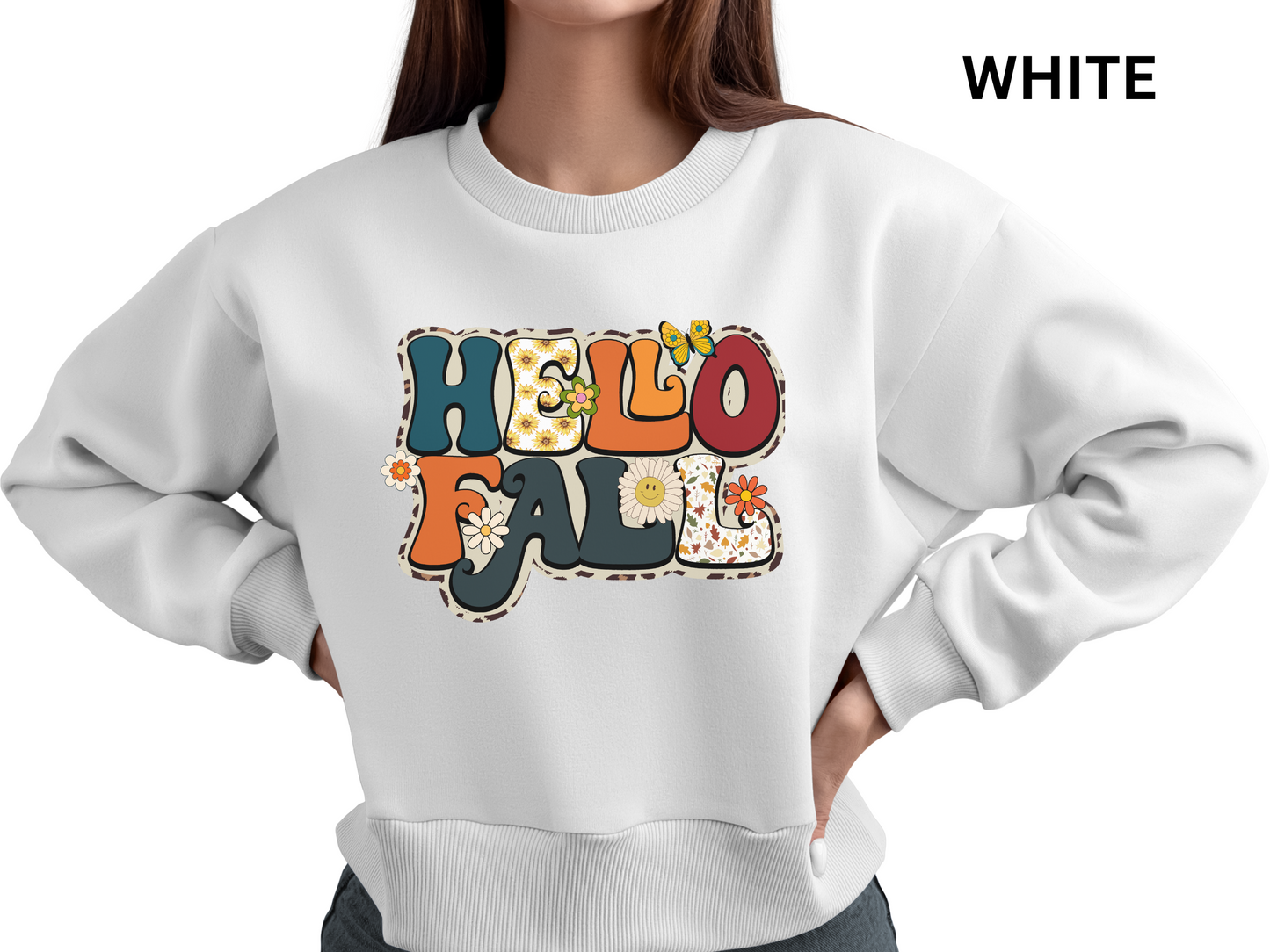 Retro Hello Fall Sweatshirt