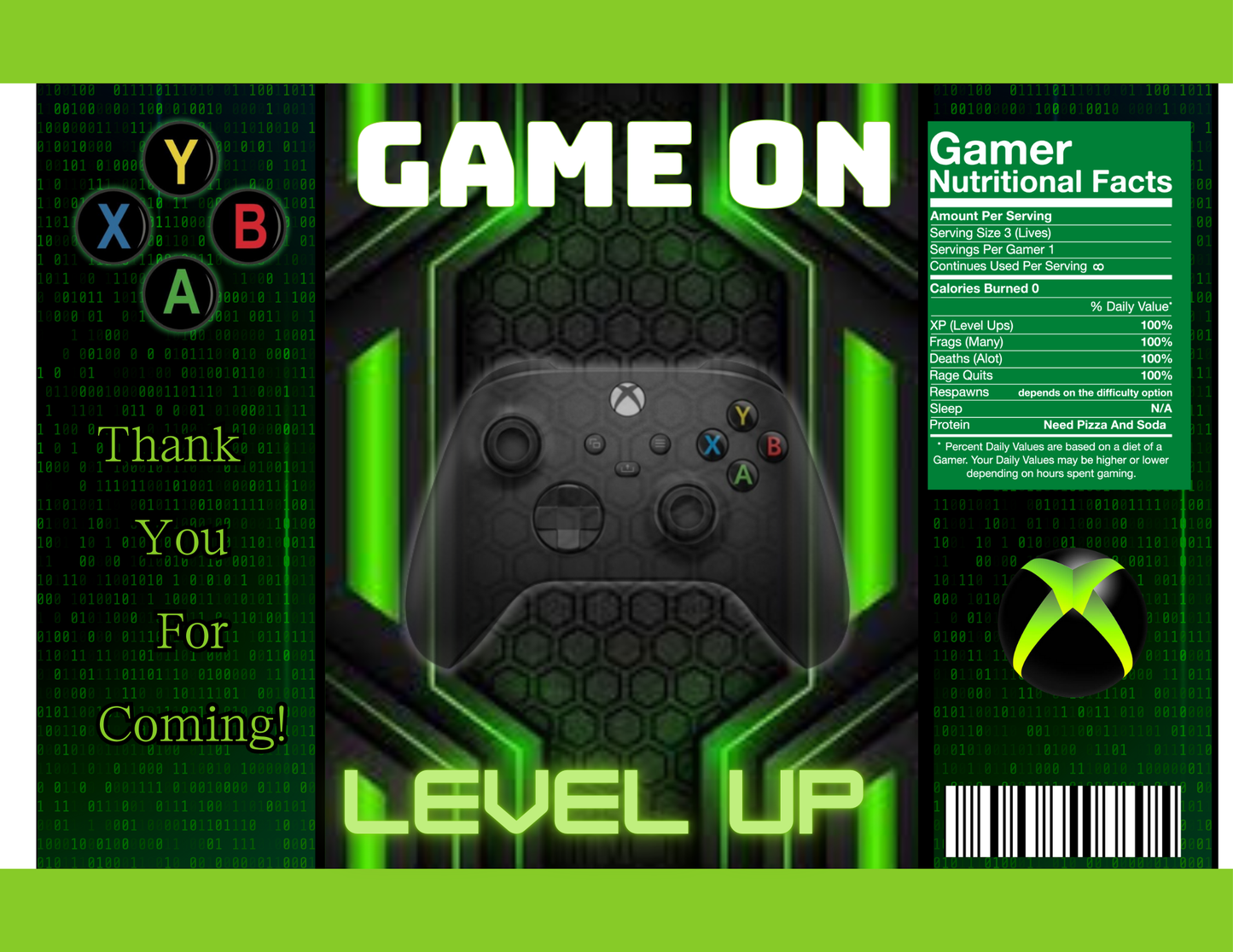 Video Gamer Party/Event Favor Bundle - DIGITAL DOWNLOAD NON-EDITABLE