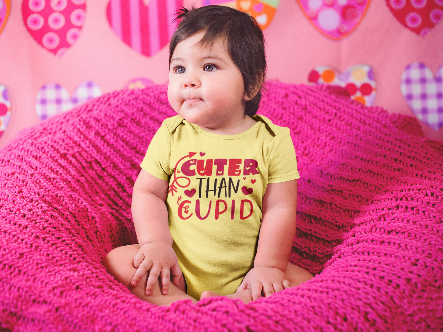 Cuter than Cupid Baby/Toddler Valentine Day Onesie/ Tee Outfit