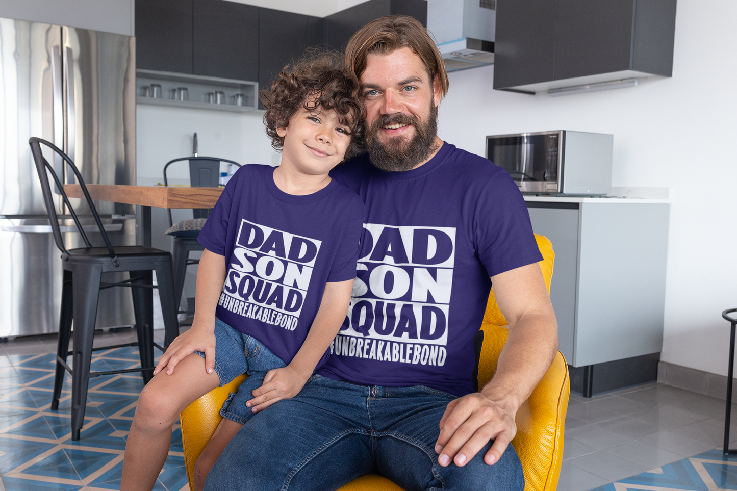 Dad Son Squad Tshirt Set # unbreakable bond