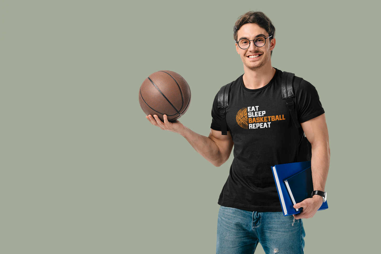 Eat. Sleep. Basketball. Repeat. Unisex Tee