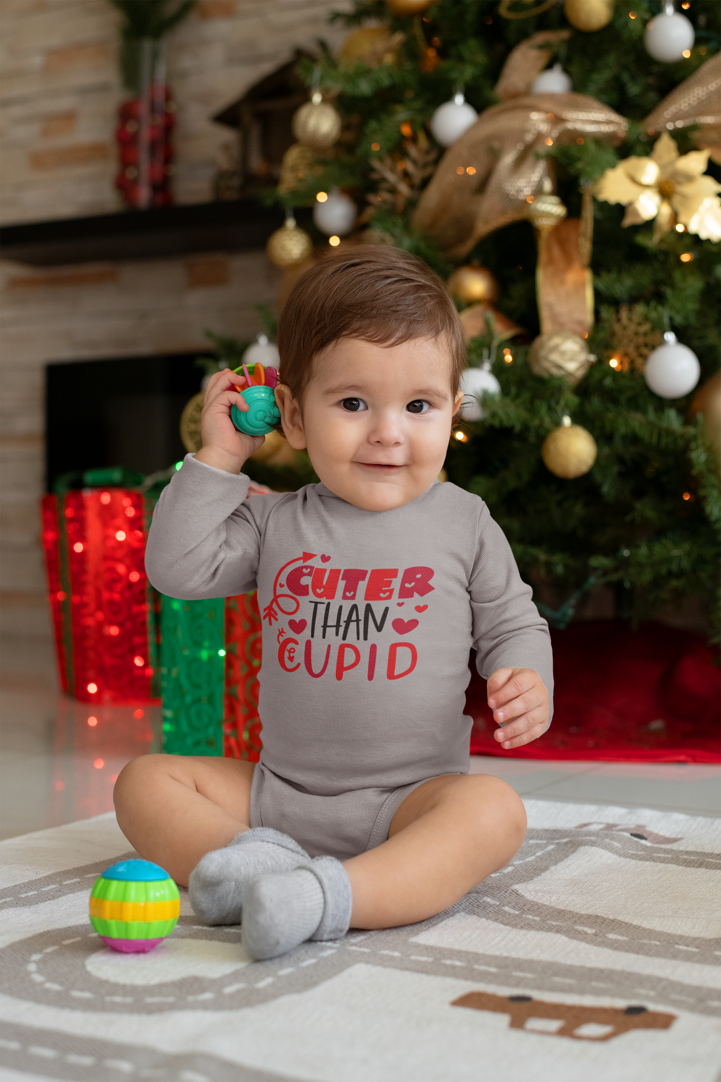 Cuter than Cupid Baby/Toddler Valentine Day Onesie/ Tee Outfit