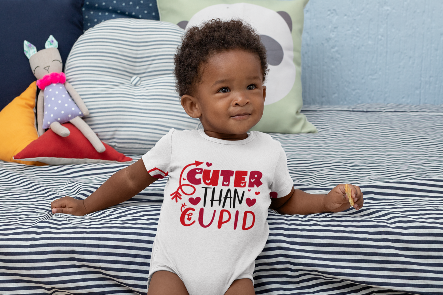 Cuter than Cupid Baby/Toddler Valentine Day Onesie/ Tee Outfit