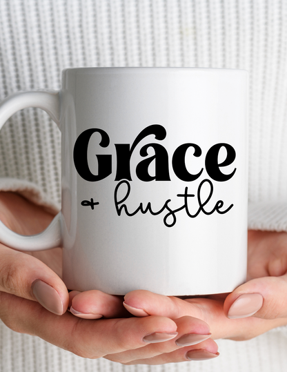 Grace & Hustle 110z Coffee Mug