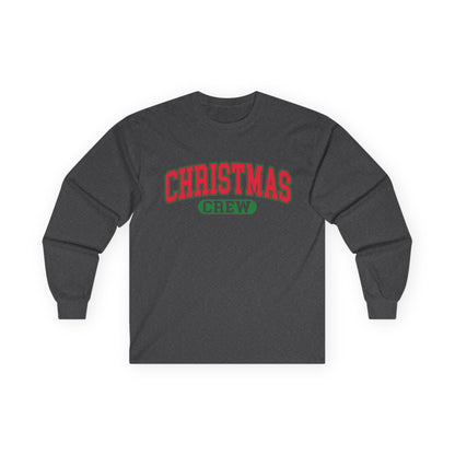 Christmas Crew Long Sleeve Tee — Festive Holiday Family Shirt