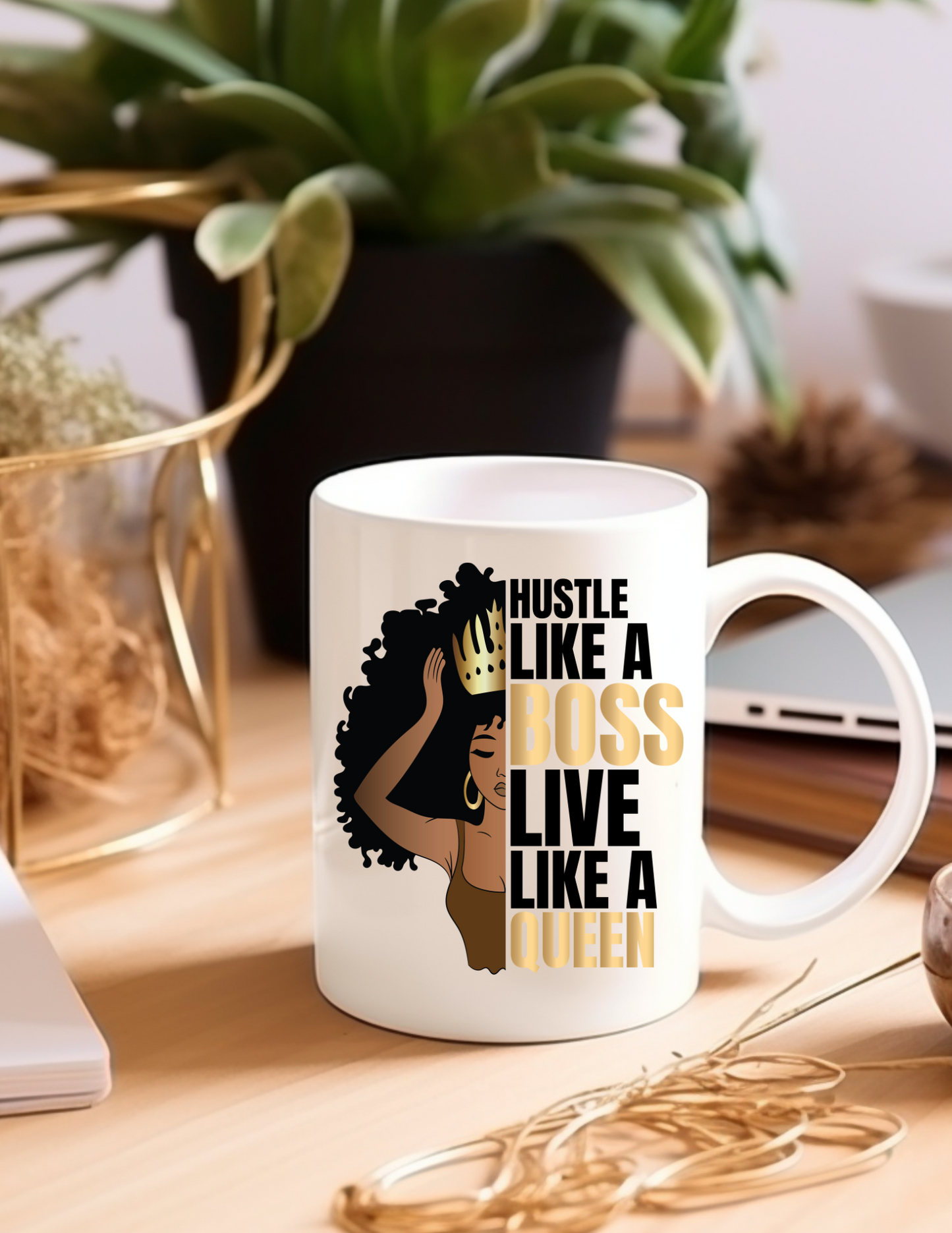 Hustle Like a Boss Live Like a Queen 11oz Ceramic Mug