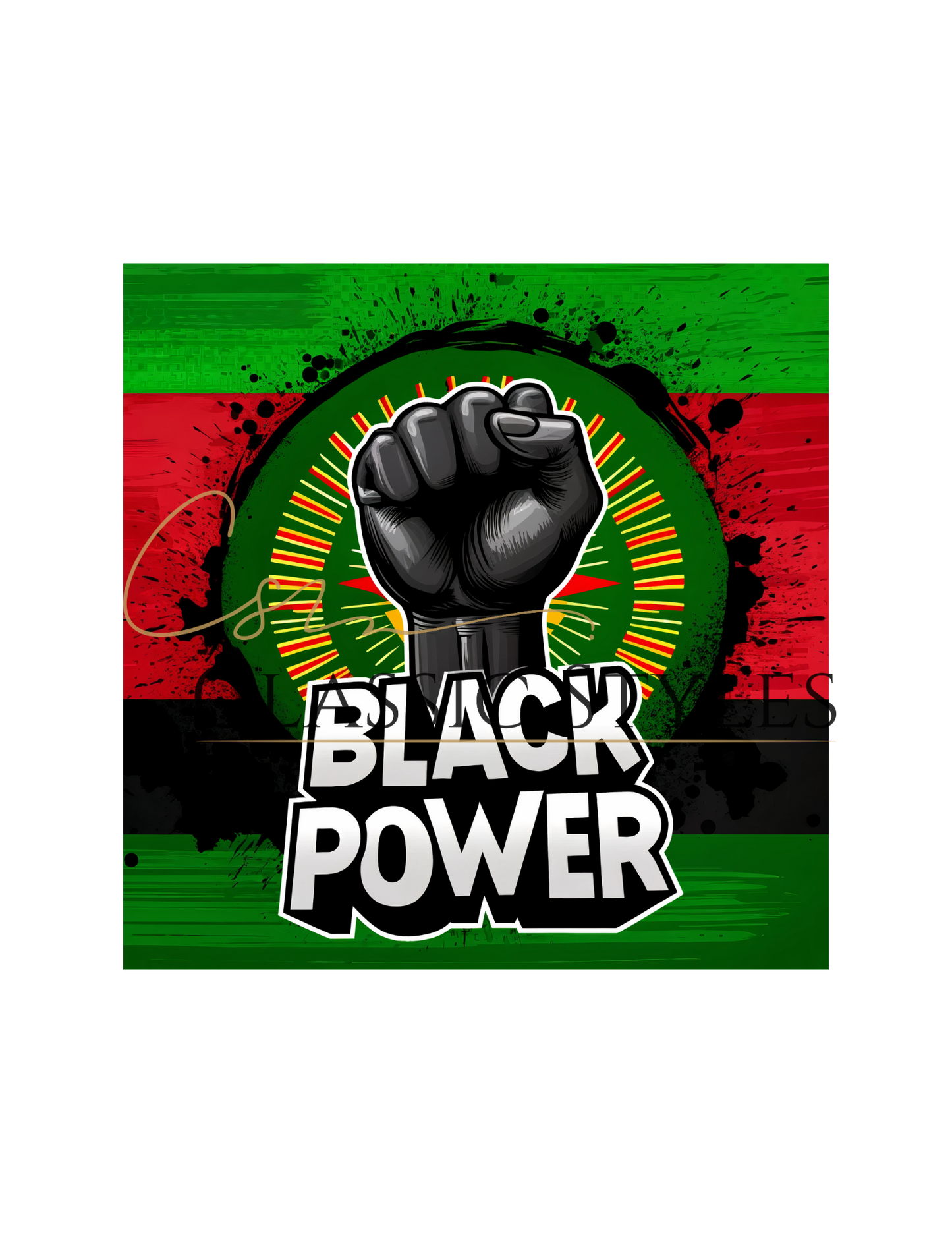 Juneteenth Black Power Fist PNG