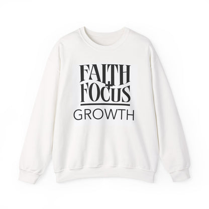 Faith Focus Growth Sweatshirt — Inspirational Christian Crewneck