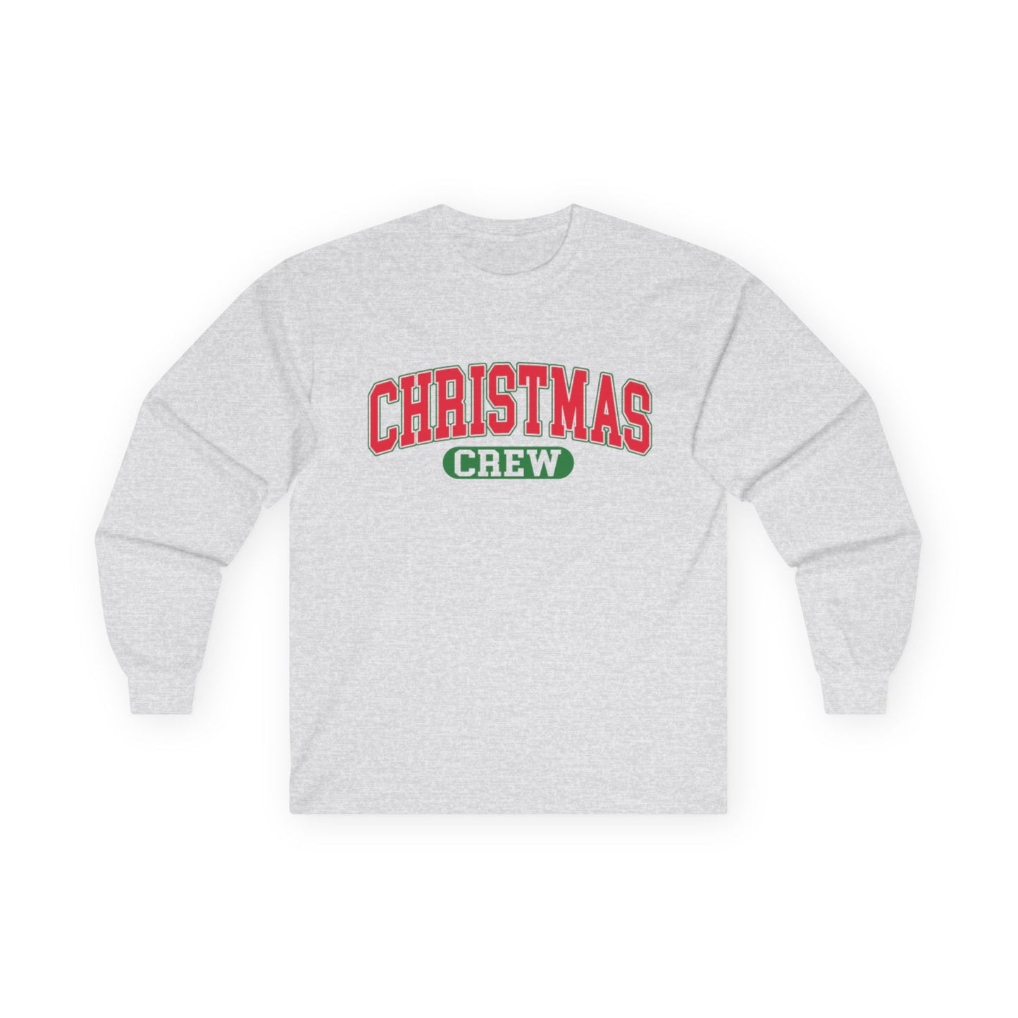 Christmas Crew Long Sleeve Tee — Festive Holiday Family Shirt