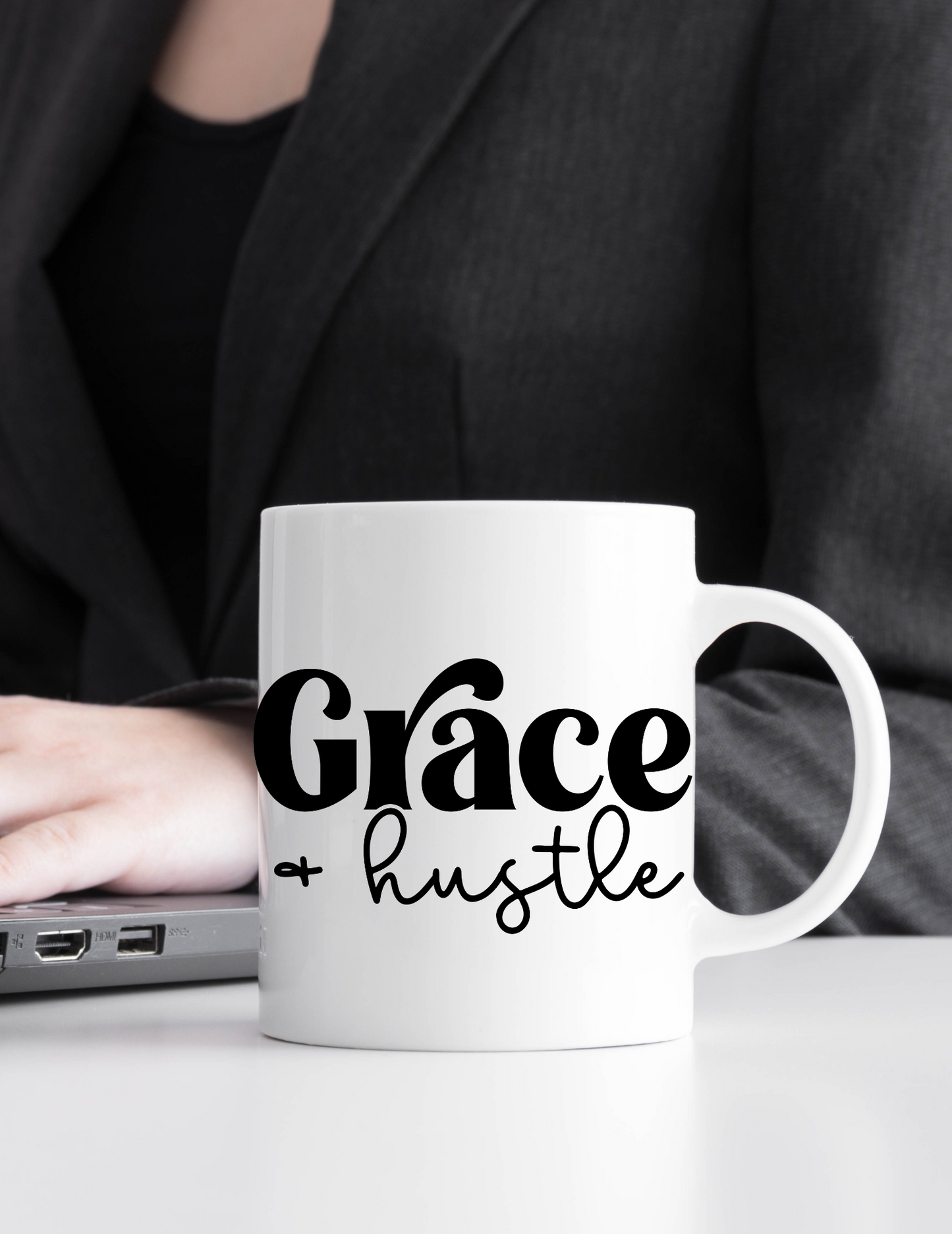 Grace & Hustle 110z Coffee Mug