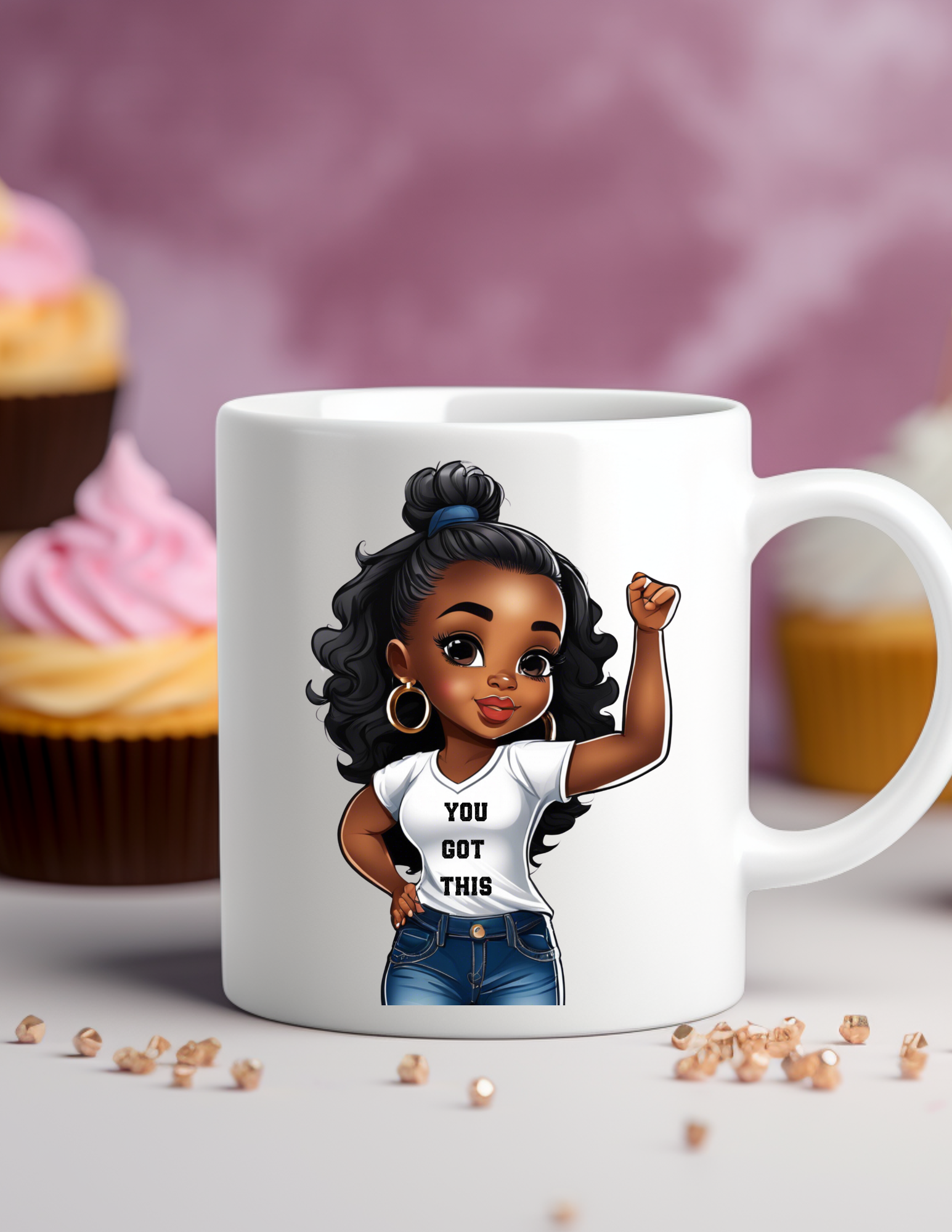 You Got This! Afro Girl 11 oz Coffee Mug