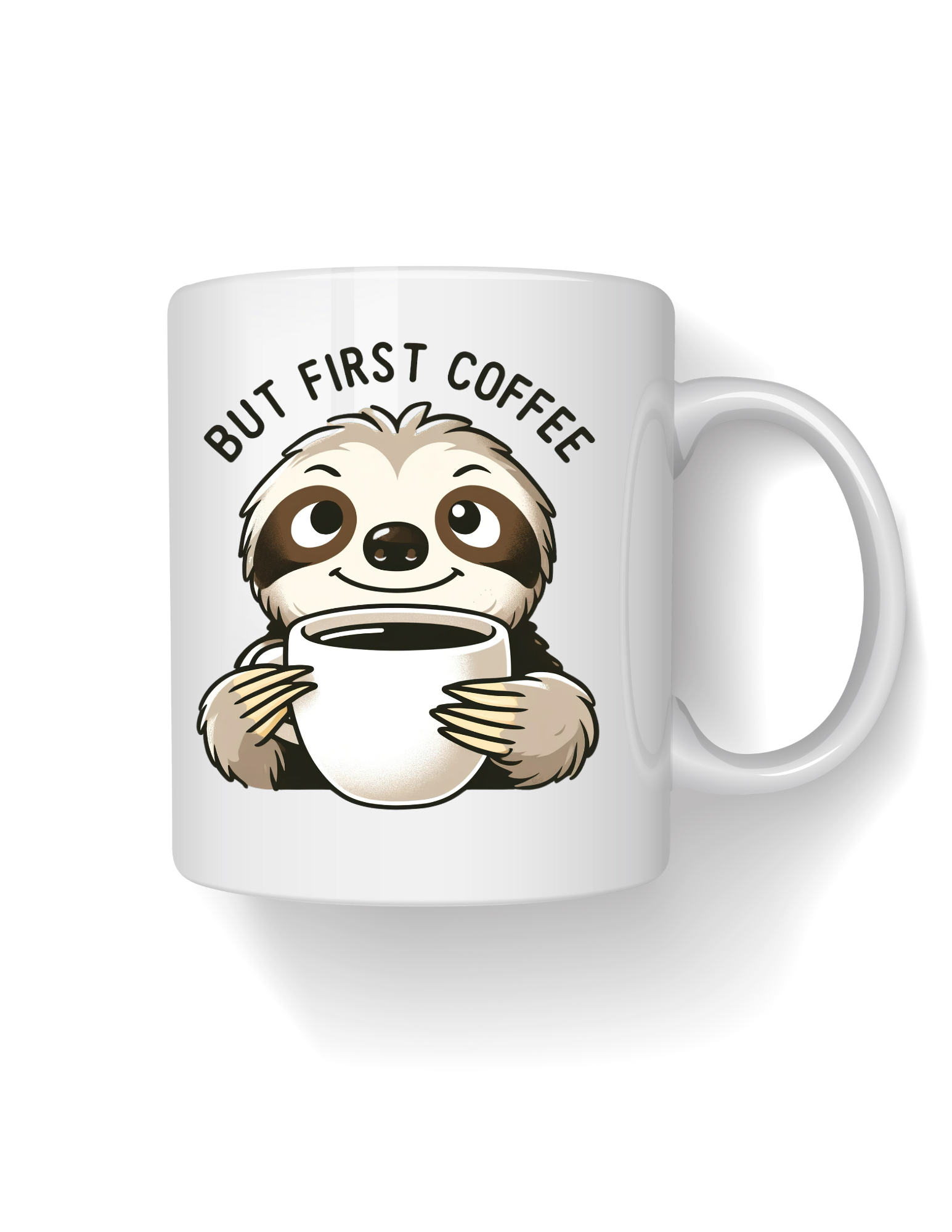 But Coffee First Sloth 11oz Ceramic Coffee Mug