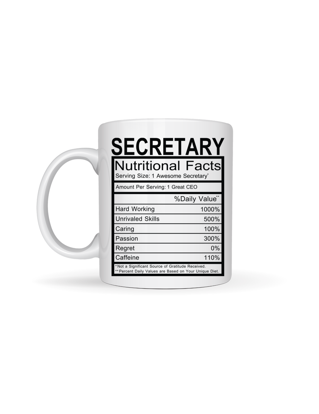 Secretary Appreciation 11oz Ceramic Coffee Mug