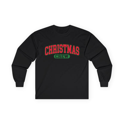 Christmas Crew Long Sleeve Tee — Festive Holiday Family Shirt