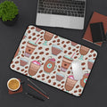 Coffee & Sweets Desk Mat — Cute Coffee Pattern Mouse Pad for Home Office