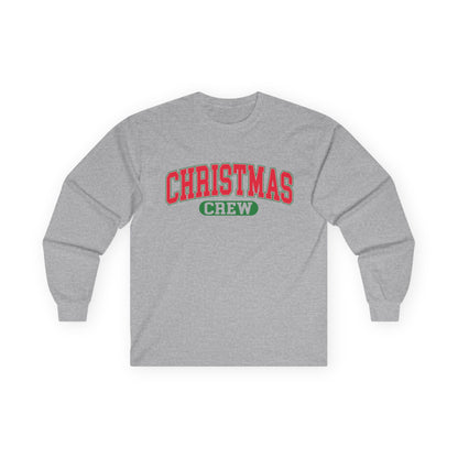 Christmas Crew Long Sleeve Tee — Festive Holiday Family Shirt