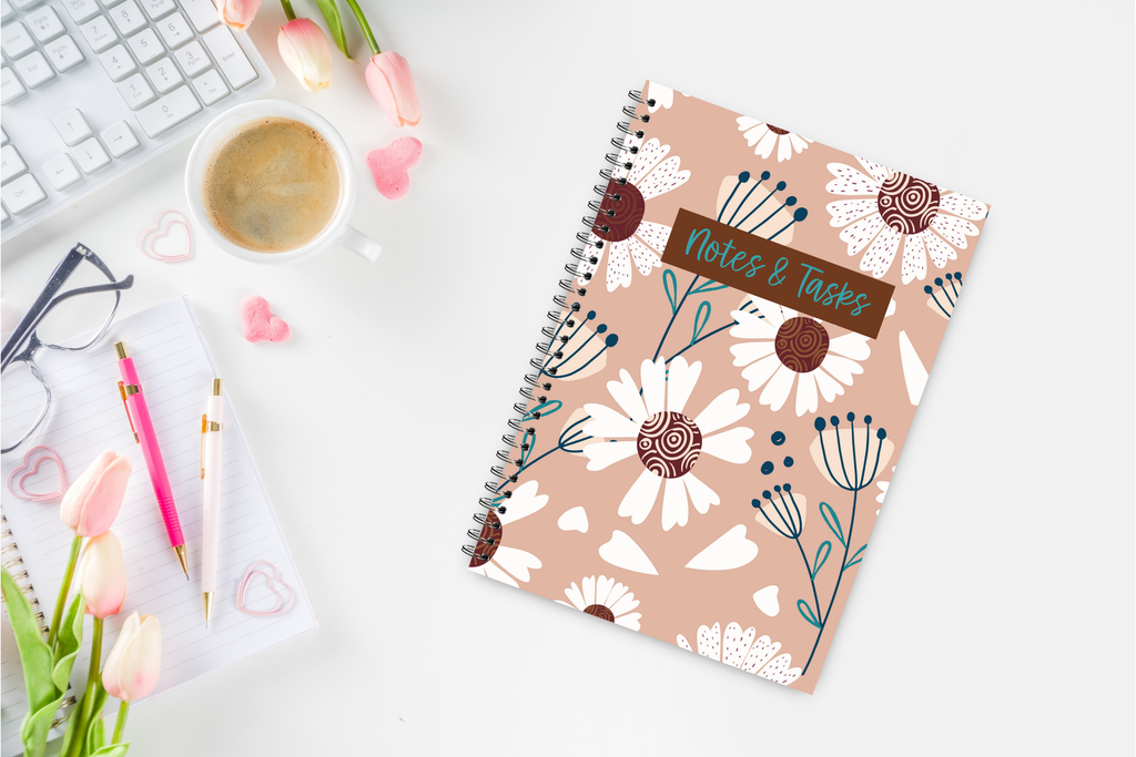 Bloom & Balance Spiral Notebook – 70 Sheets / 140 Lined Pages