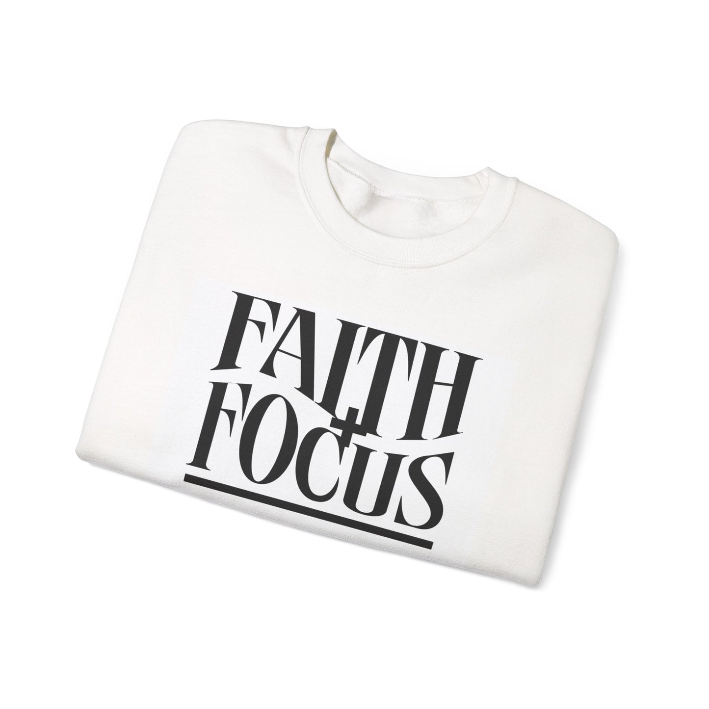Faith Focus Growth Sweatshirt — Inspirational Christian Crewneck