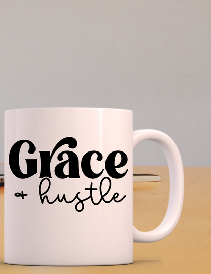 Grace & Hustle 110z Coffee Mug