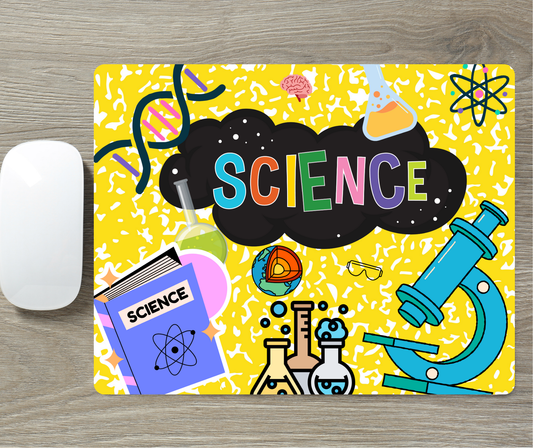 Colorful Science Mouse Pad – Vibrant Lab - STEM Desk Mat for Teachers, Students & Science Lovers