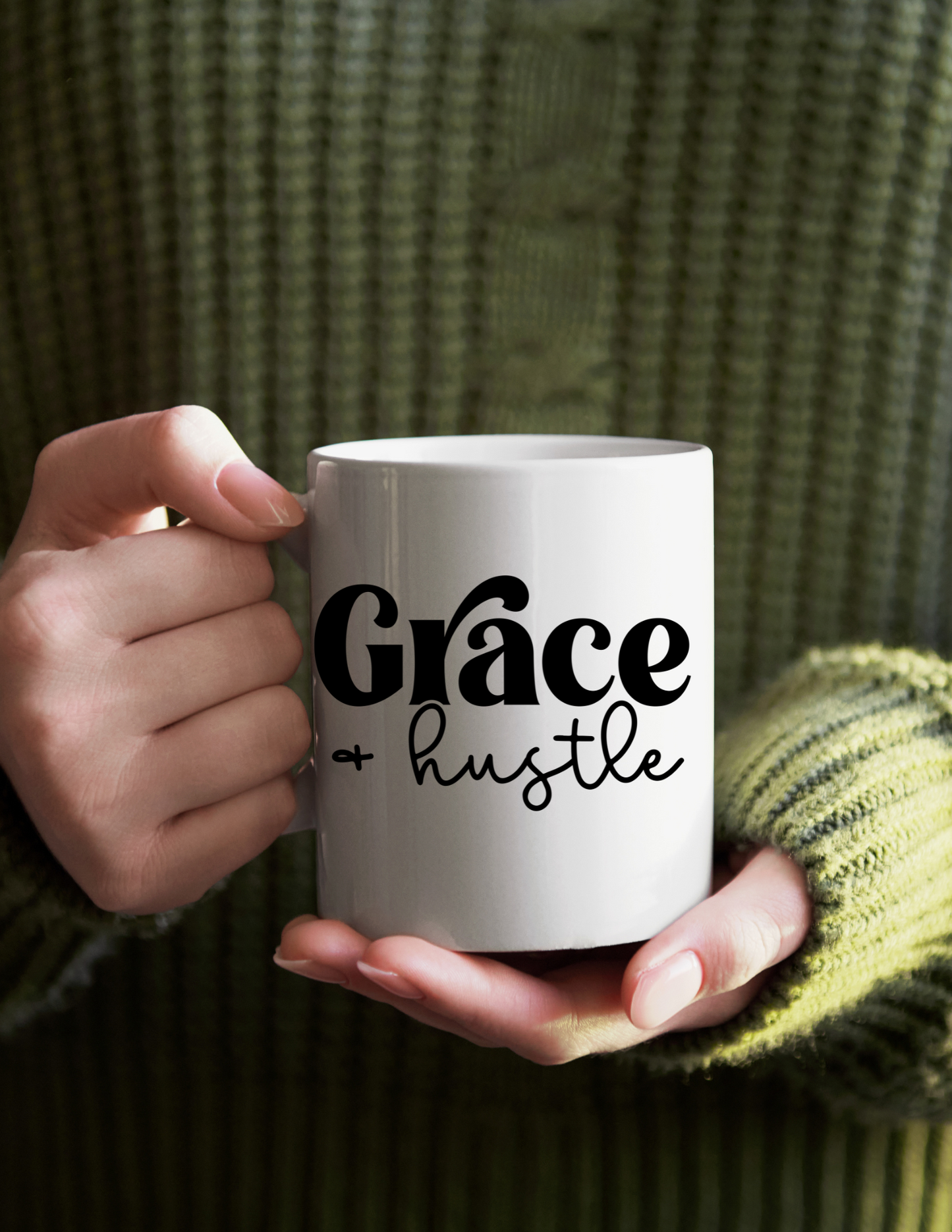 Grace & Hustle 110z Coffee Mug