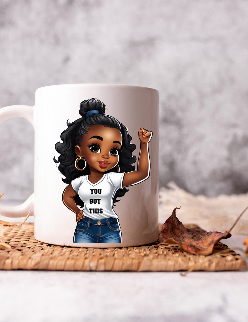 You Got This! Afro Girl 11 oz Coffee Mug