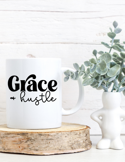 Grace & Hustle 110z Coffee Mug