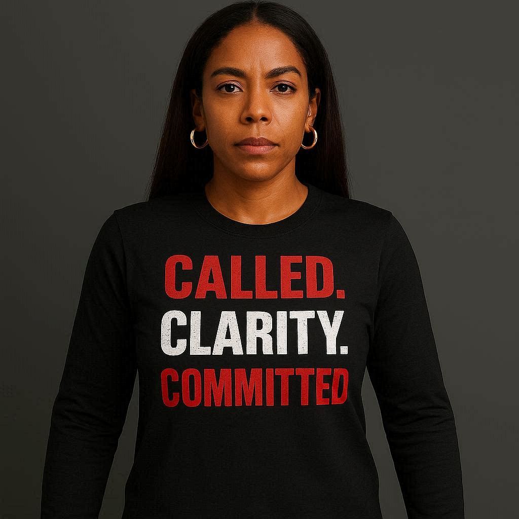 Called. Clarity. Committed.  Long Sleeve Tee