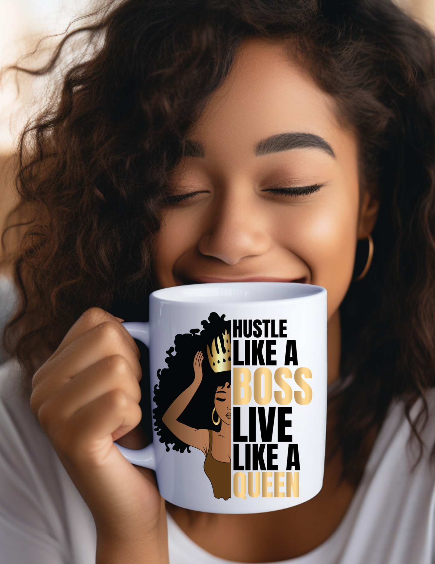 Hustle Like a Boss Live Like a Queen 11oz Ceramic Mug