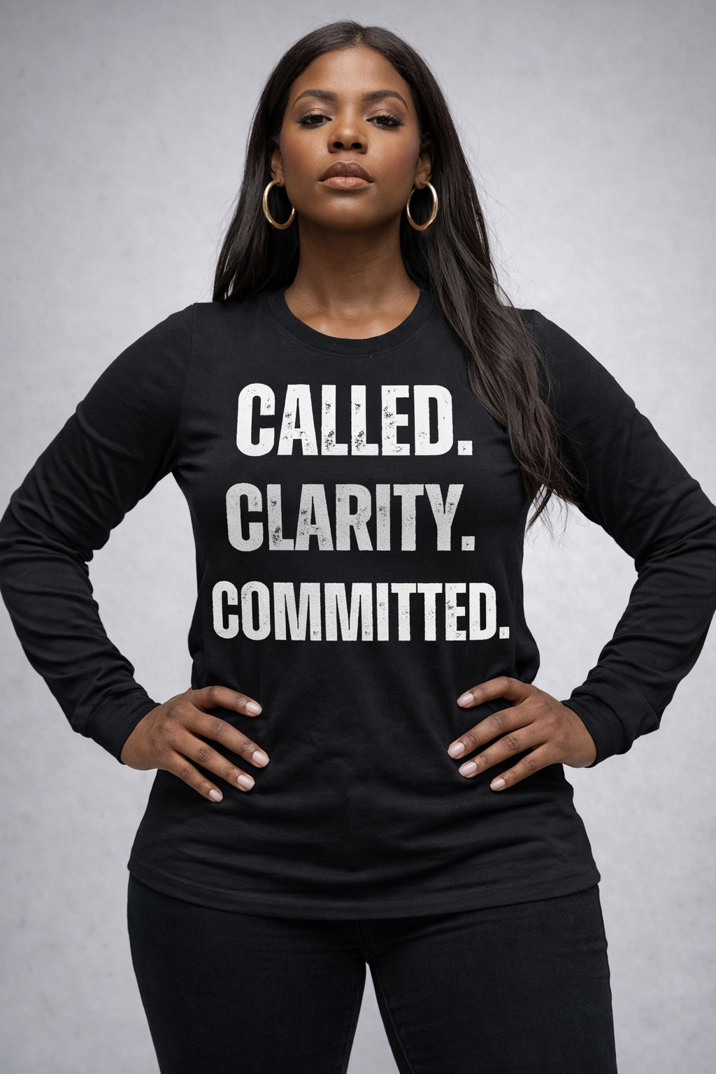 Called. Clarity. Committed.  Long Sleeve Tee